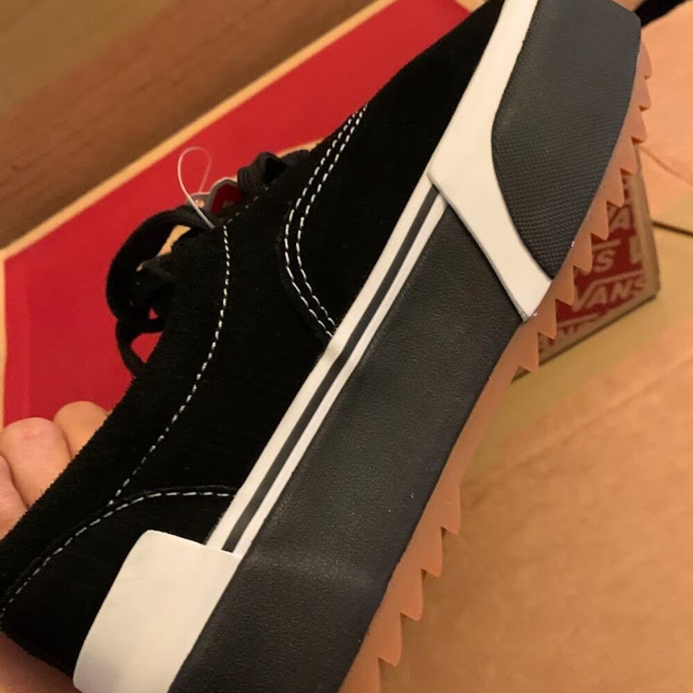 Vans Era Stacked Black Suede sneakers Womens 7 - Picture 4 of 8